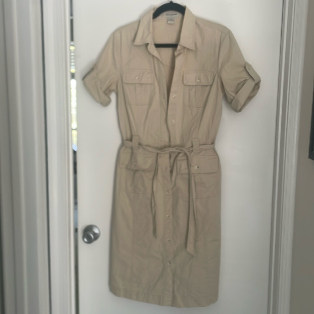 Banana Republic Safari Dress Khaki 8